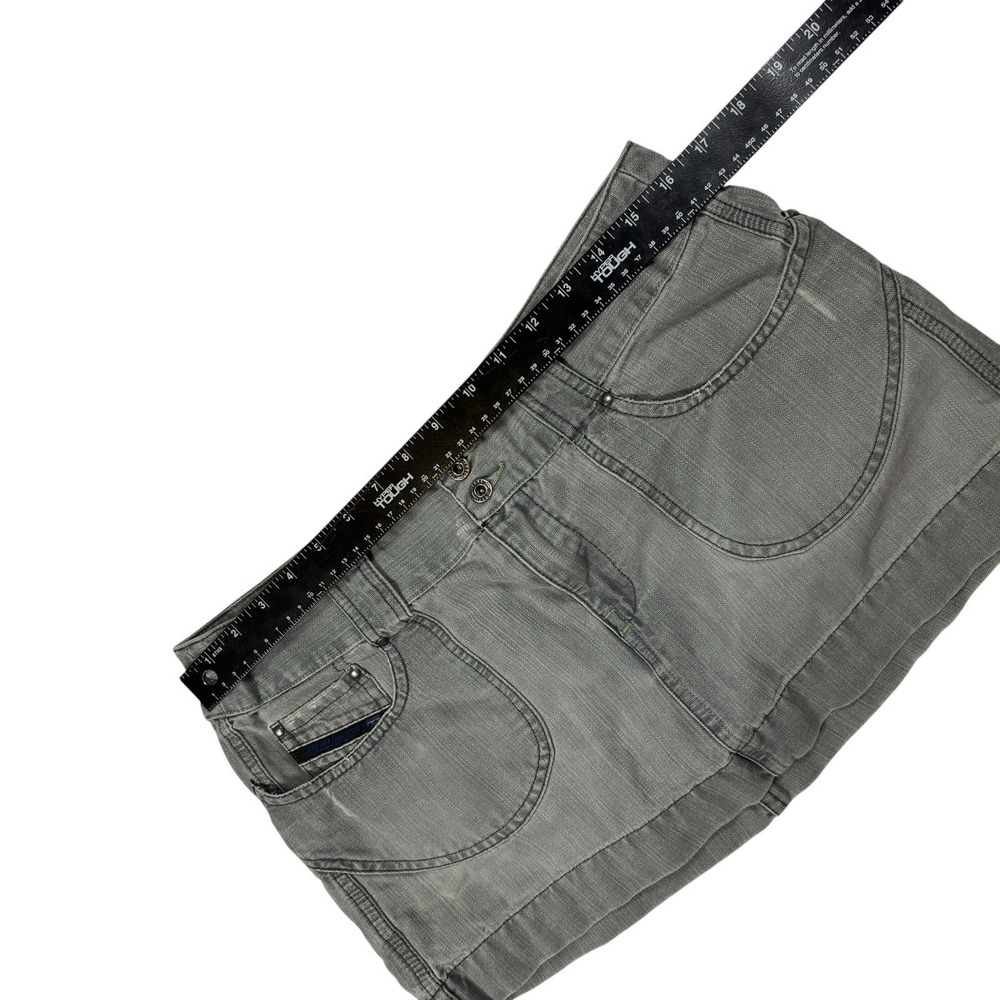 Y2k Diesel Gray Mini Skirt 31 Vintage Model Off Duty Grunge - Picture 5 of 6